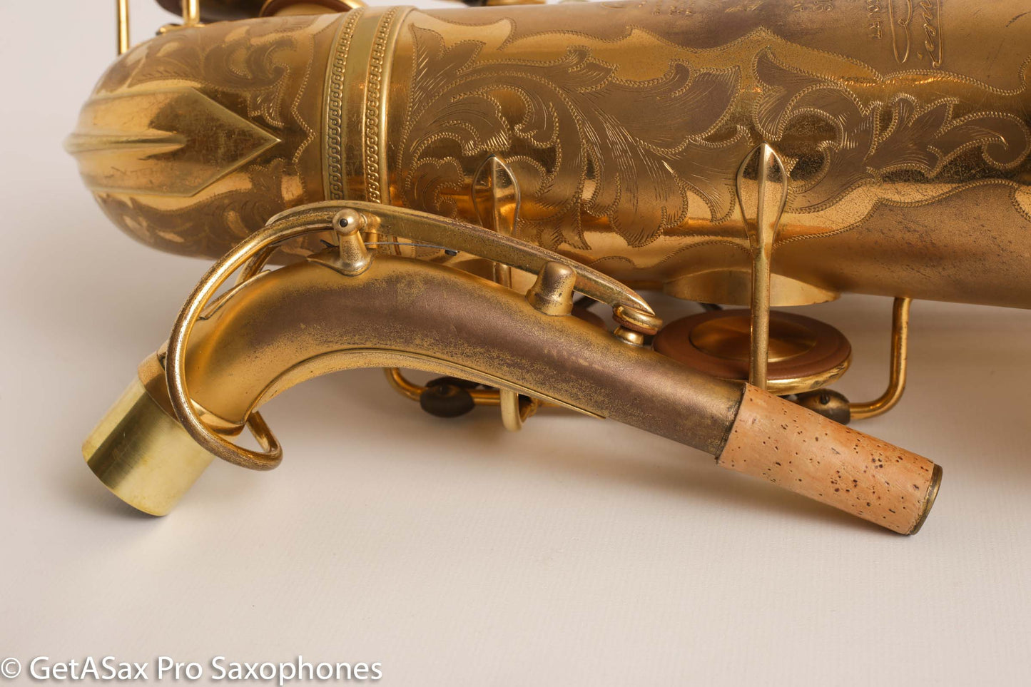 Selmer Super Sax Cigar Cutter Alto Saxophone Original Gold Plate Fresh Overhaul! 17618