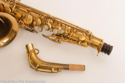 Selmer Super Sax Cigar Cutter Alto Saxophone Original Gold Plate Fresh Overhaul! 17618