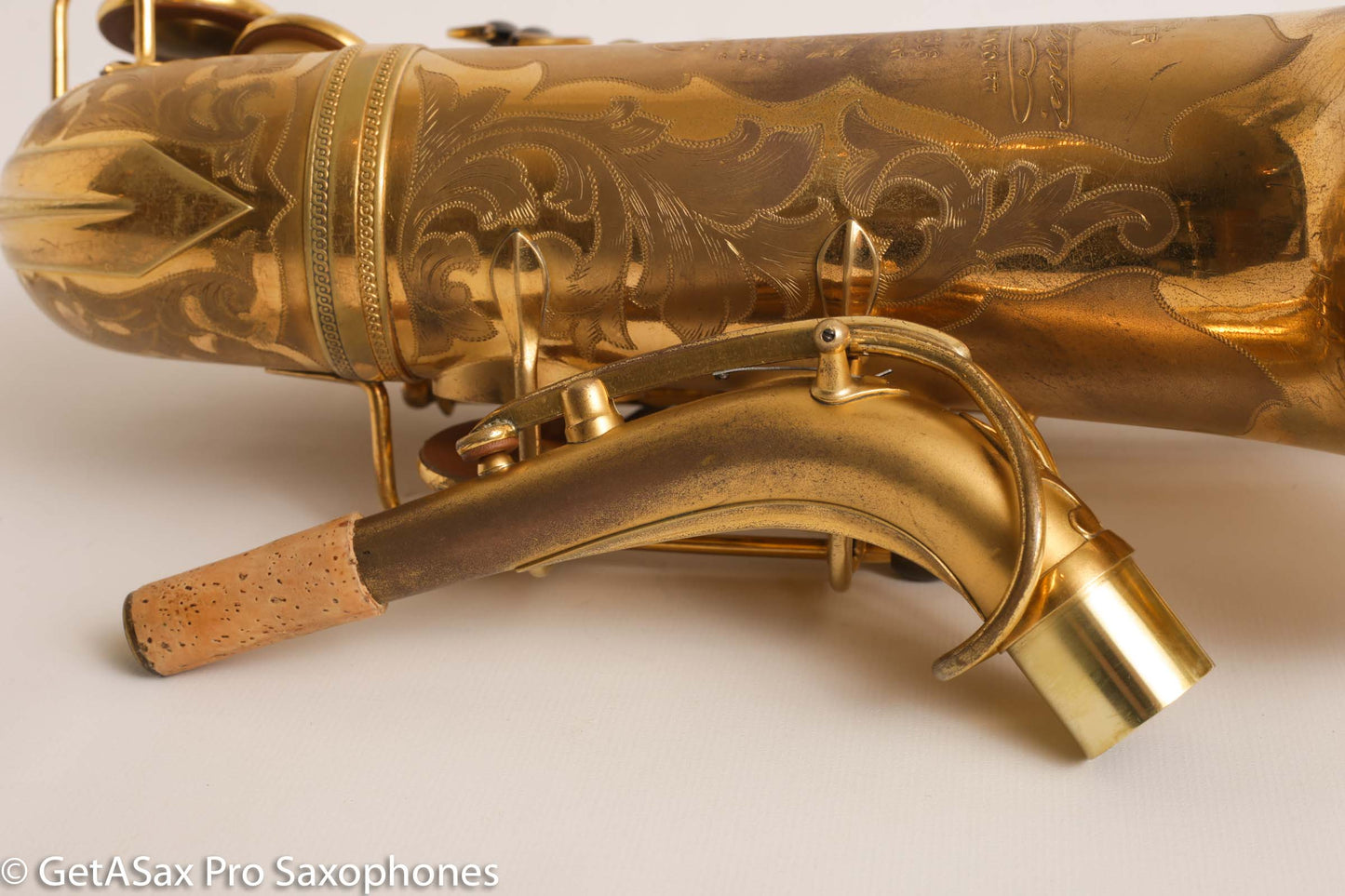 Selmer Super Sax Cigar Cutter Alto Saxophone Original Gold Plate Fresh Overhaul! 17618