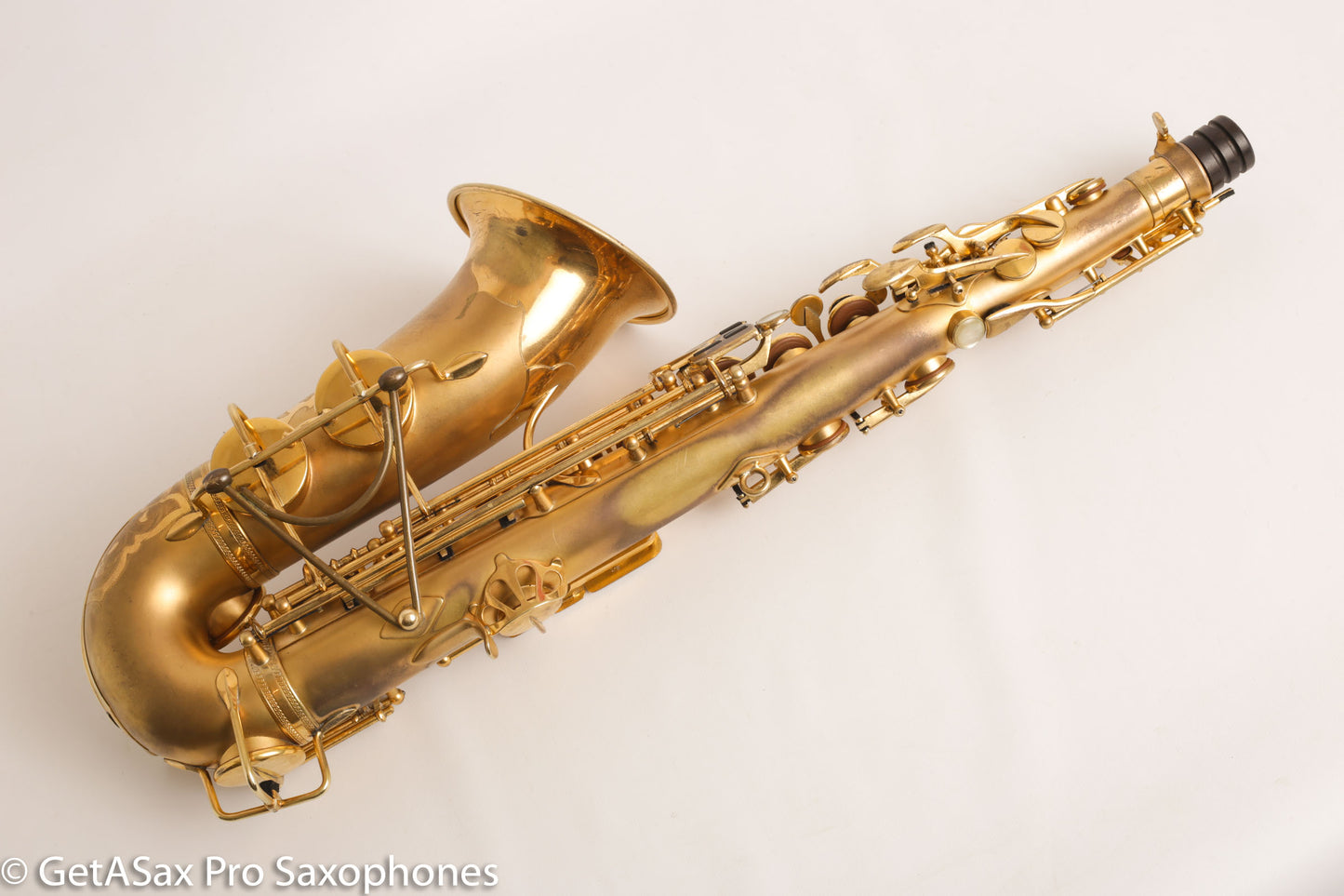 Selmer Super Sax Cigar Cutter Alto Saxophone Original Gold Plate Fresh Overhaul! 17618