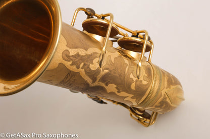 Selmer Super Sax Cigar Cutter Alto Saxophone Original Gold Plate Fresh Overhaul! 17618