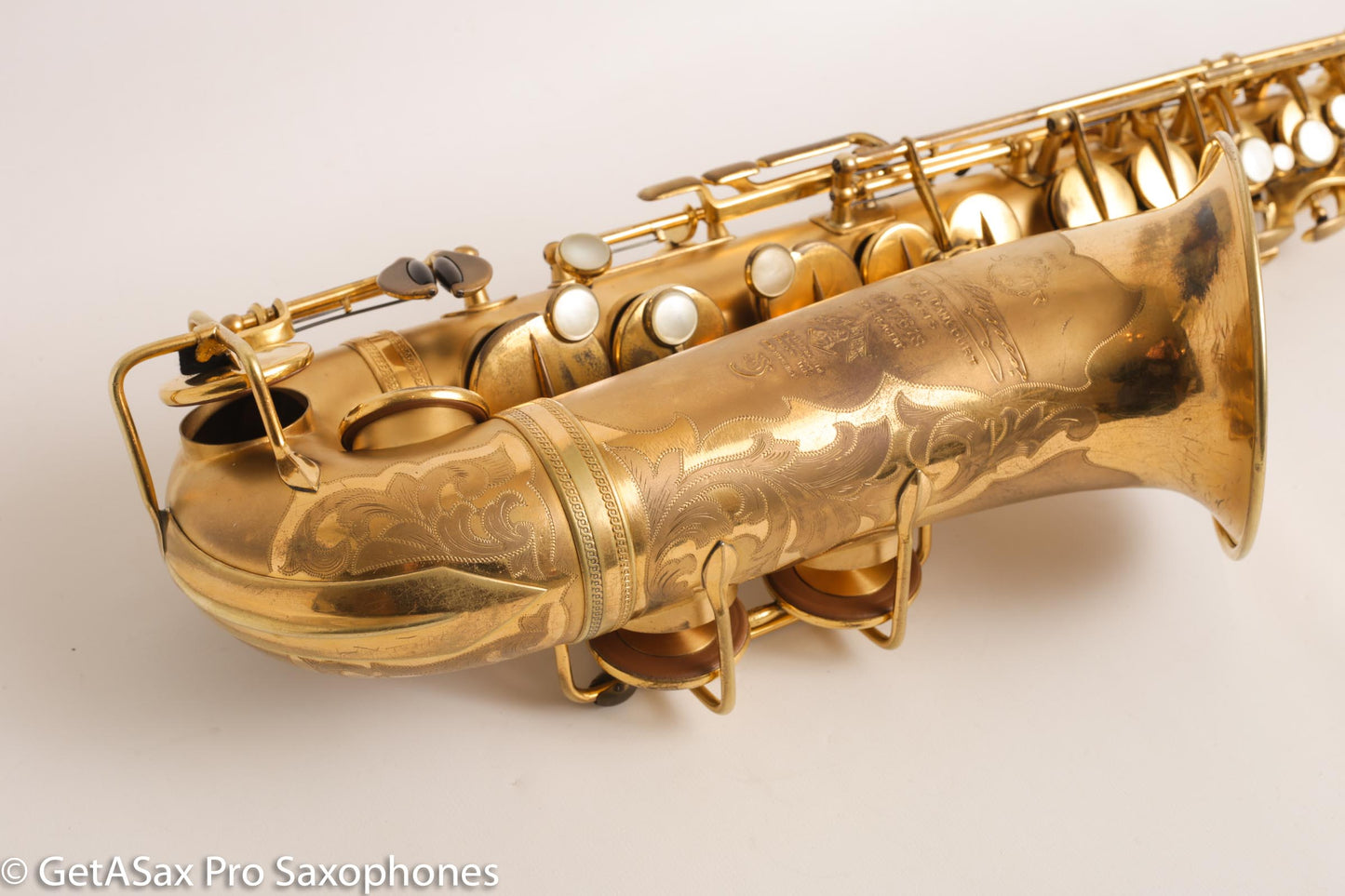 Selmer Super Sax Cigar Cutter Alto Saxophone Original Gold Plate Fresh Overhaul! 17618