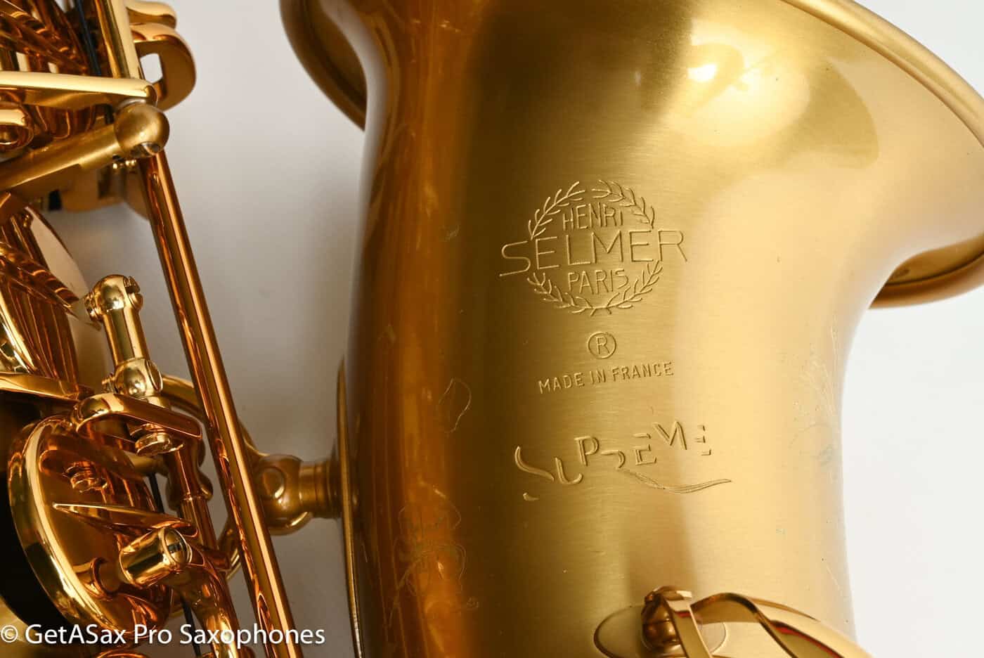 Selmer Supreme Professional Alto Brushed Gold (Lacquer) Near Mint 844487