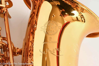 Selmer Supreme Professional Alto Dark Lacquer Near Mint + $800 Setup Great Deal! 848863