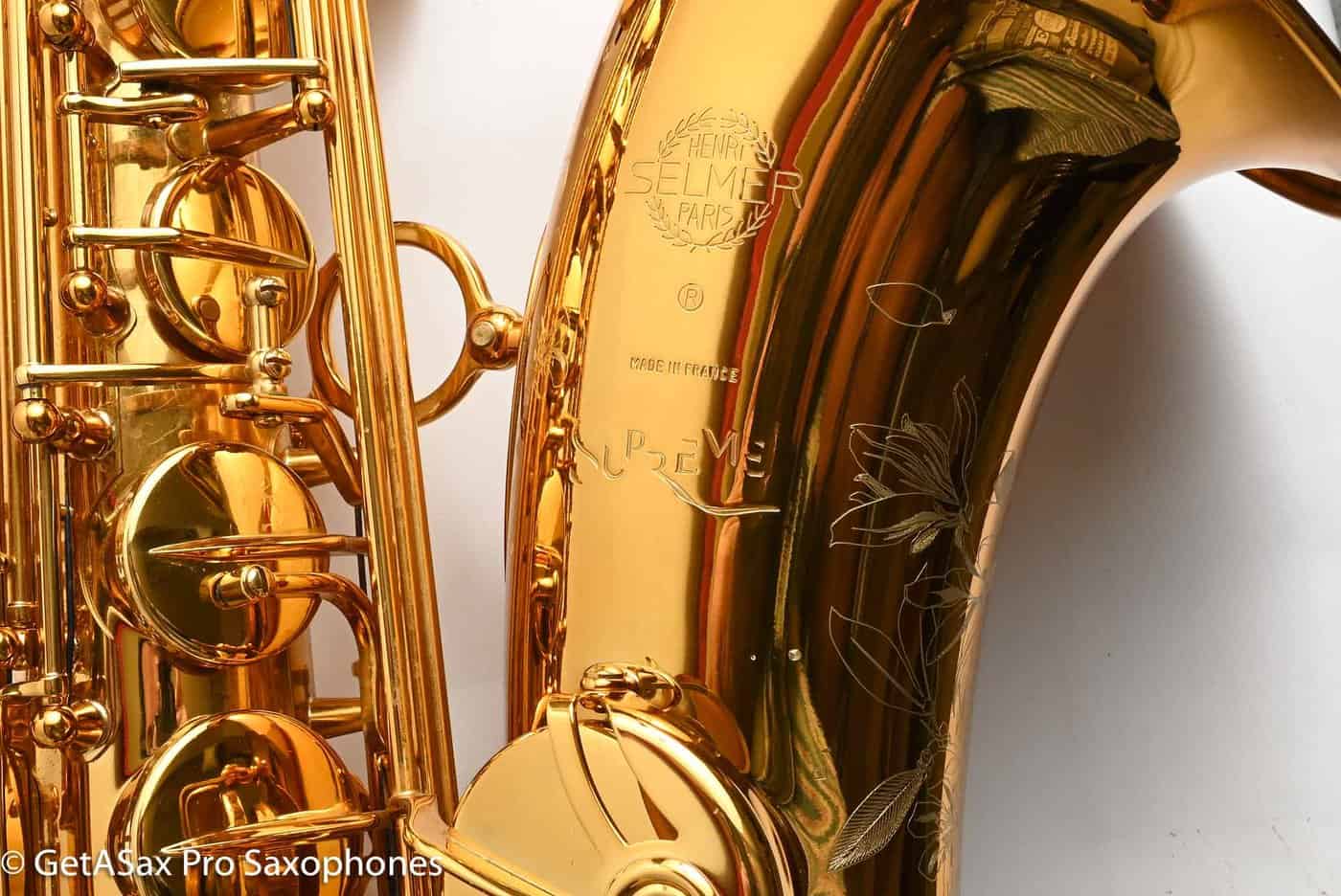 Selmer Supreme Tenor Near New Excellent Condition + GetASax Mini-Overhaul Amazing 836254