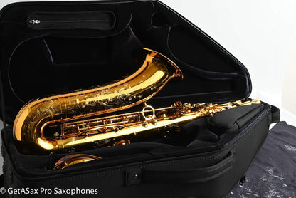 Selmer Supreme Professional Tenor Dark Lacquer Near Mint GetASax Mini Overhaul858190