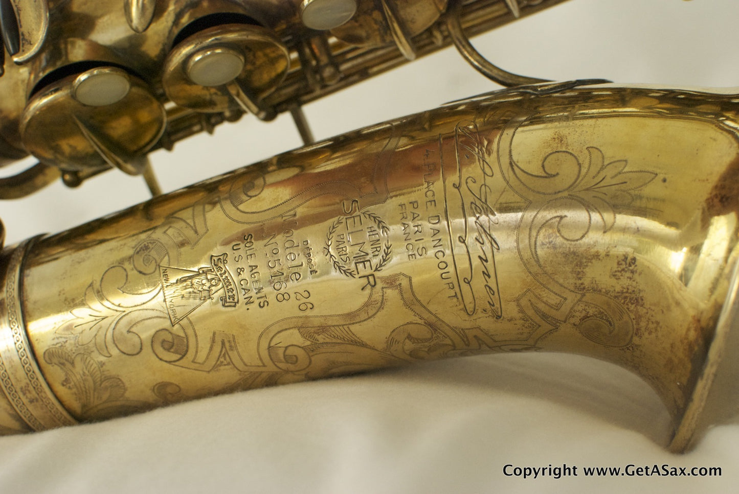 Selmer Model 26 Alto Saxophone Gold Plate
