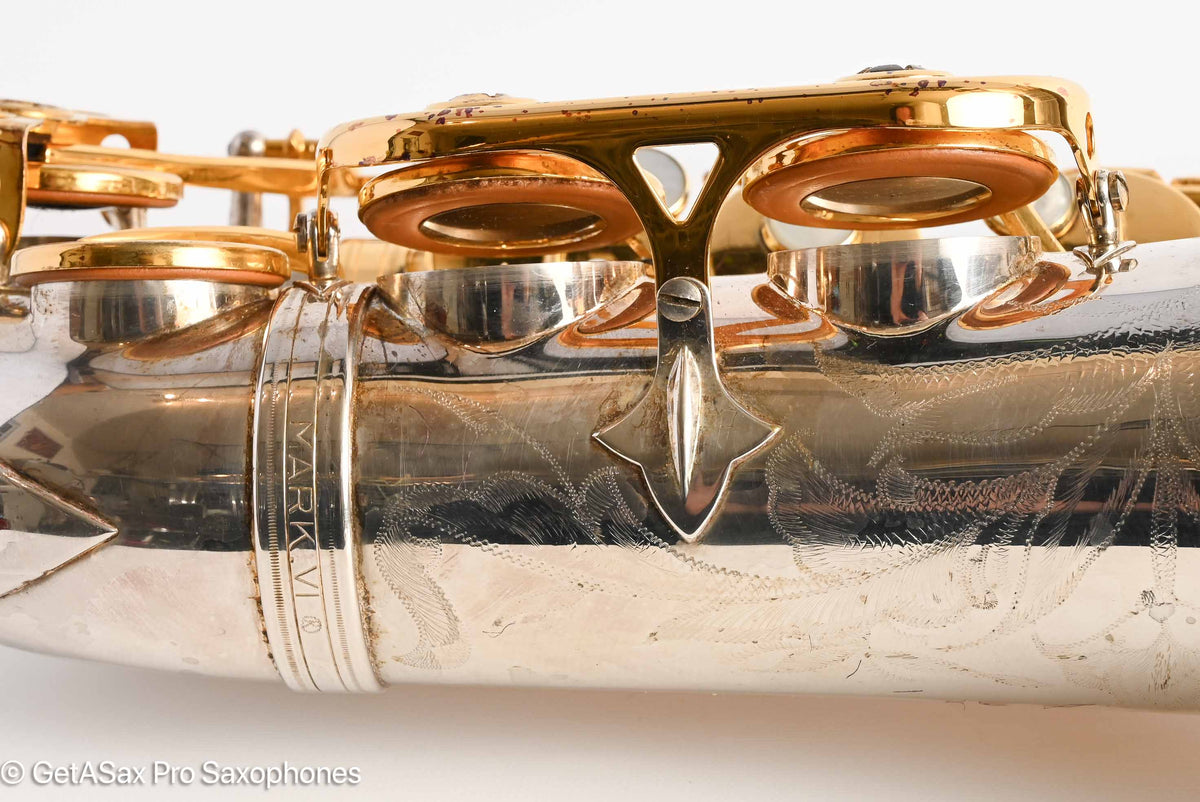 Selmer Mark VI Alto 1974 Aftermarket Silver and Gold 219607