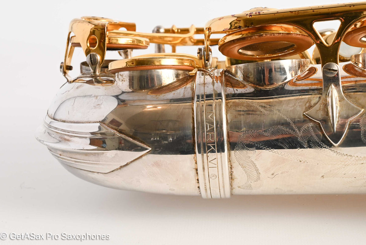 Selmer Mark VI Alto 1974 Aftermarket Silver and Gold 219607