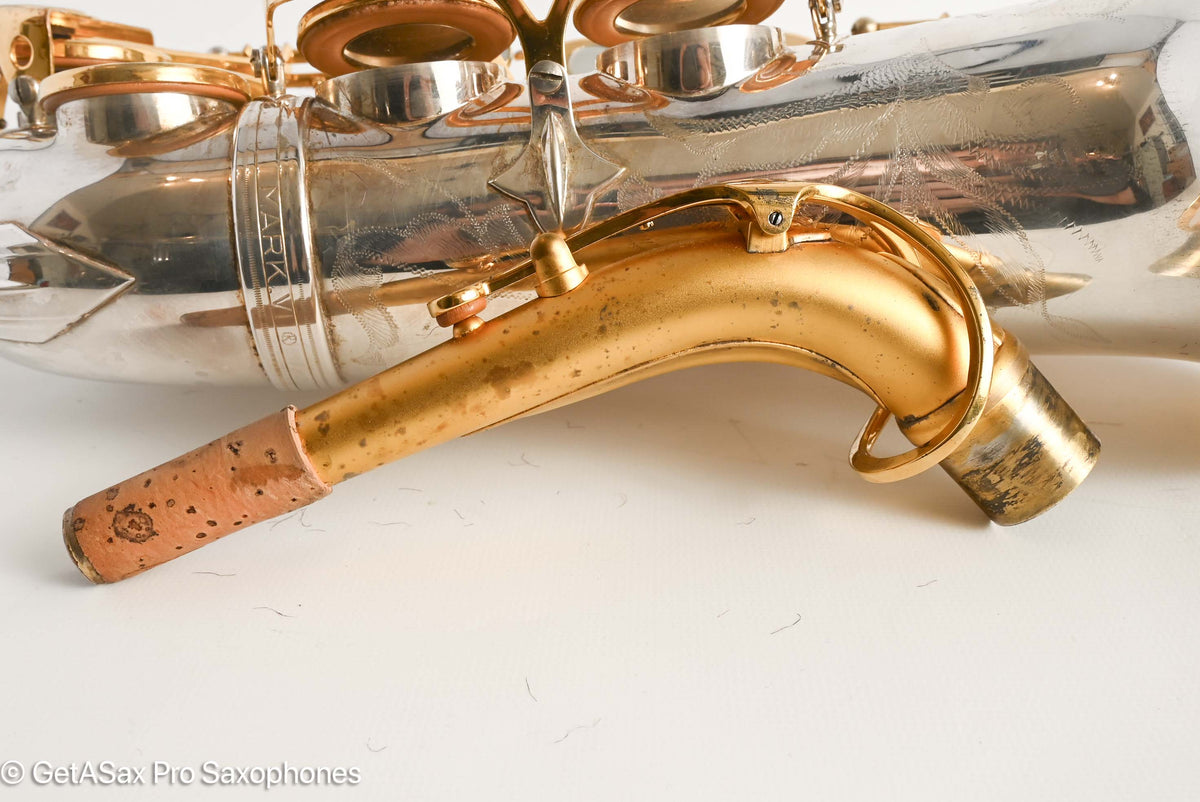 Selmer Mark VI Alto 1974 Aftermarket Silver and Gold 219607