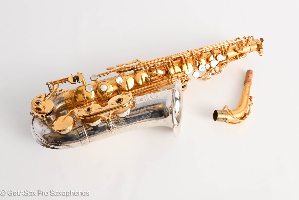 Selmer Mark VI Alto 1974 Aftermarket Silver and Gold 219607