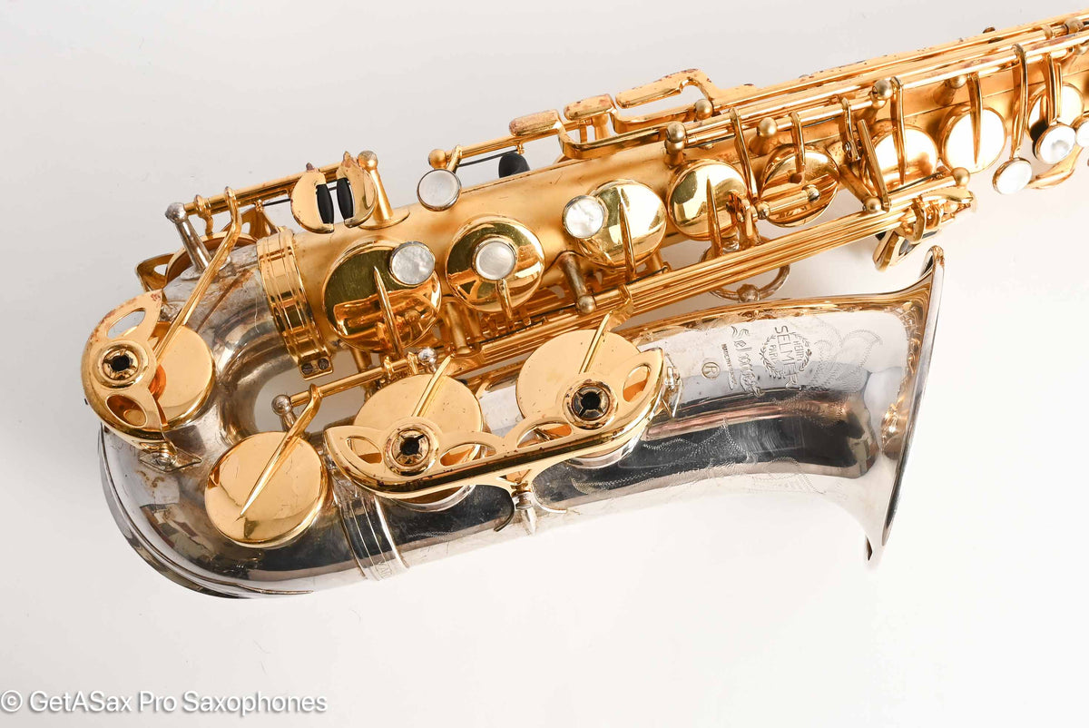 Selmer Mark VI Alto 1974 Aftermarket Silver and Gold 219607