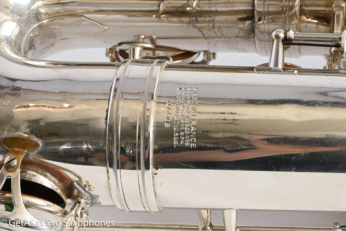 Selmer Mark VI Baritone 1969 Low A Original Silver 166678