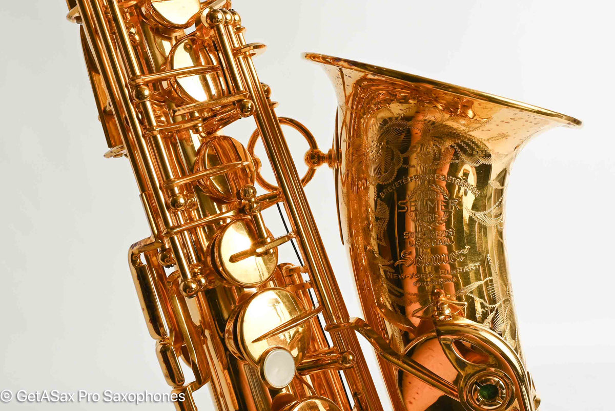 Selmer SBA Alto 1948 Aftermarket Gold Plated Amazing! 36323