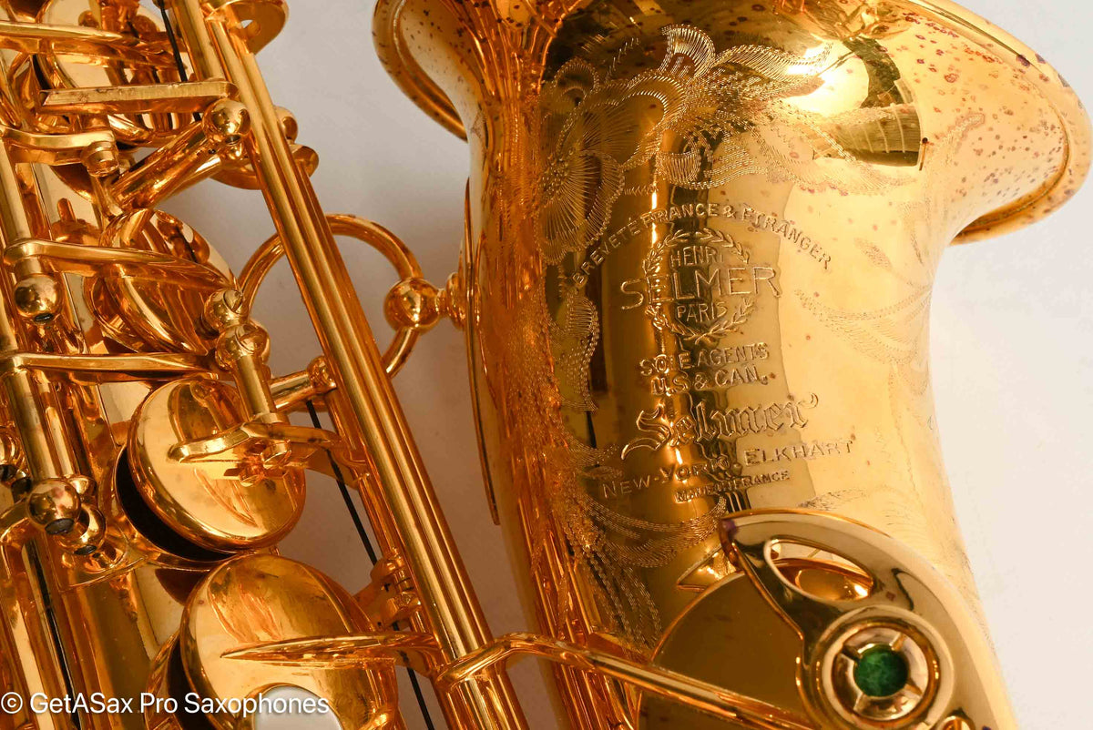 Selmer SBA Alto 1948 Aftermarket Gold Plated Amazing! 36323