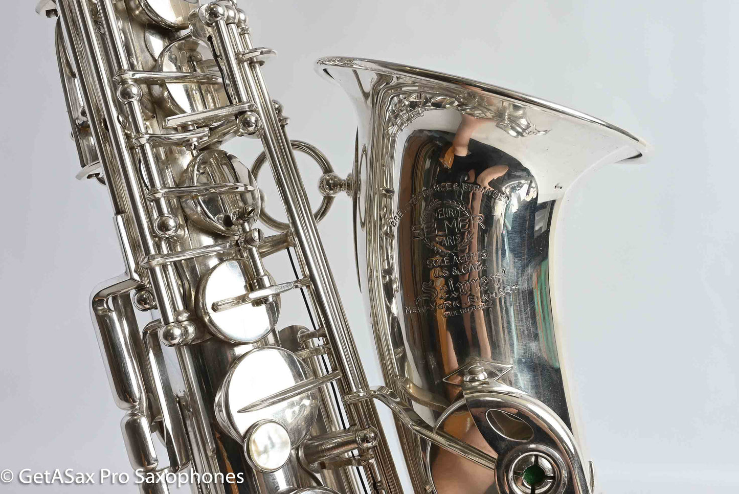 Selmer SBA Alto Near Mint Original Silver Plate Recent Overhaul 42573