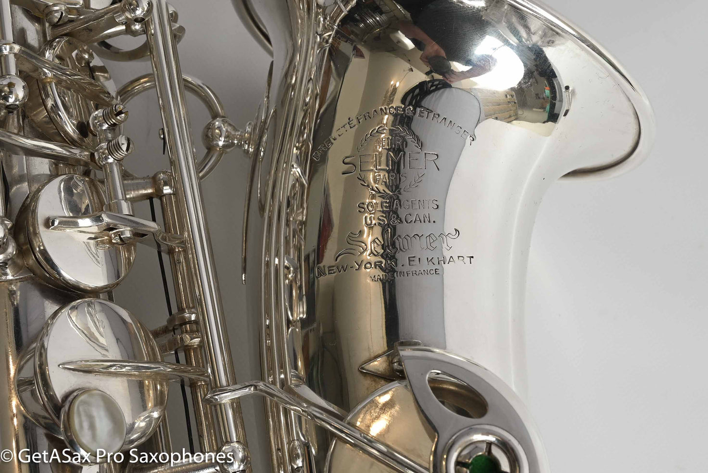 Selmer SBA Alto Near Mint Original Silver Plate Recent Overhaul 42573