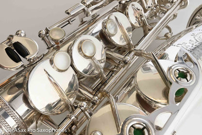Selmer SBA Alto Near Mint Original Silver Plate Recent Overhaul 42573