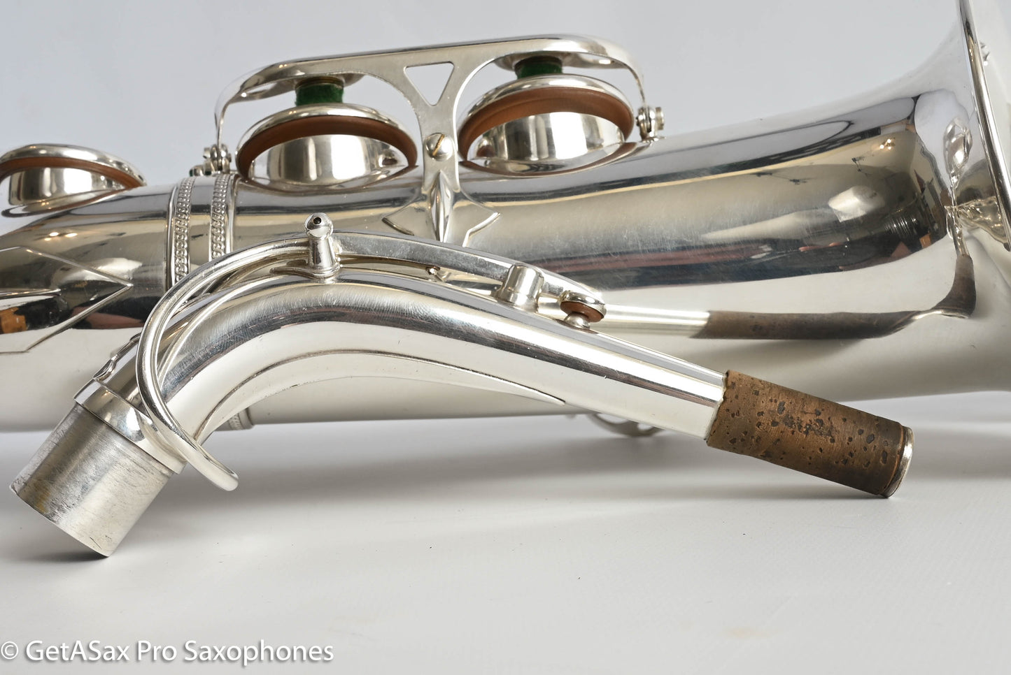 Selmer SBA Alto Near Mint Original Silver Plate Recent Overhaul 42573