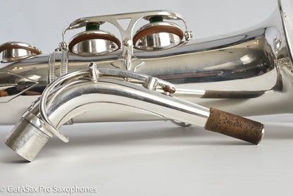 Selmer SBA Alto Near Mint Original Silver Plate Recent Overhaul 42573