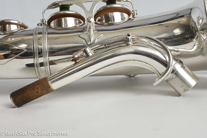 Selmer SBA Alto Near Mint Original Silver Plate Recent Overhaul 42573