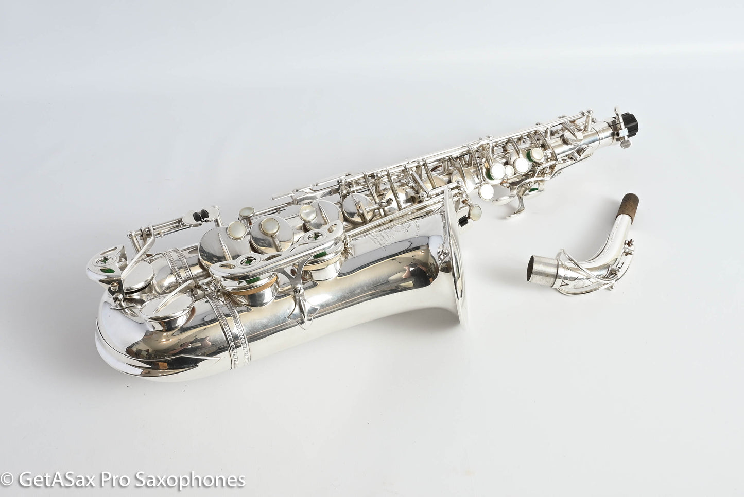 Selmer SBA Alto Near Mint Original Silver Plate Recent Overhaul 42573