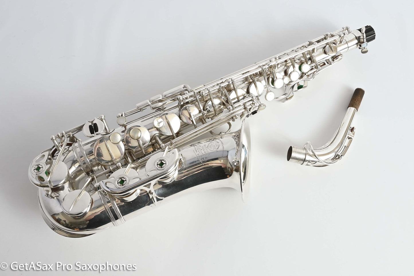 Selmer SBA Alto Near Mint Original Silver Plate Recent Overhaul 42573
