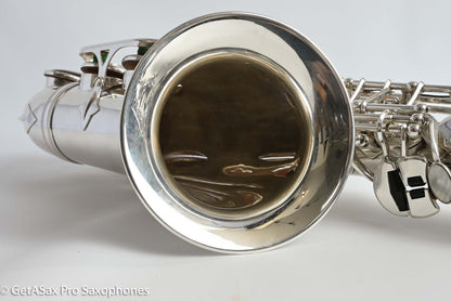 Selmer SBA Alto Near Mint Original Silver Plate Recent Overhaul 42573