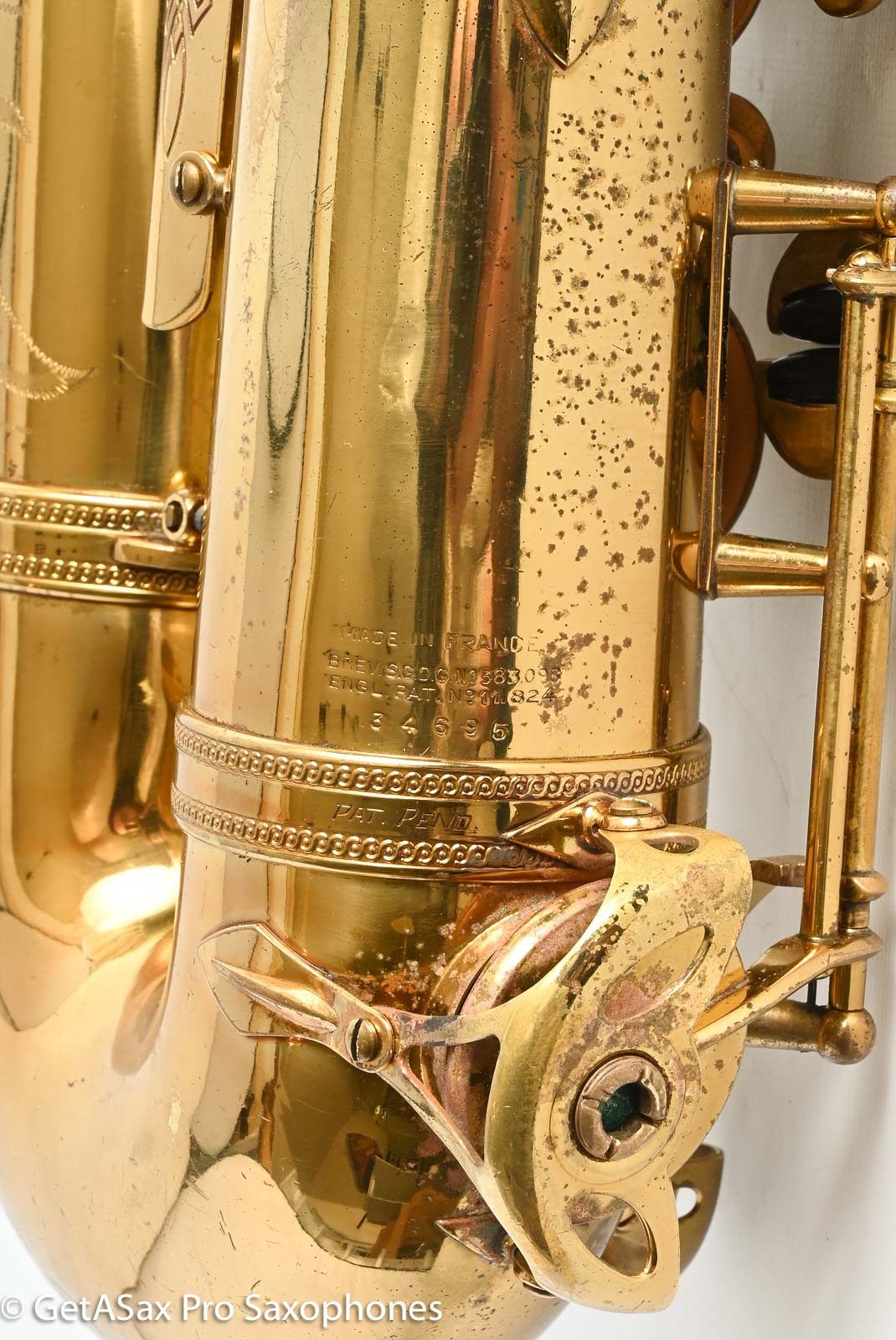 Selmer SBA Tenor 1948 Factory Relacquer Fresh Overhaul Excellent Player! 34695