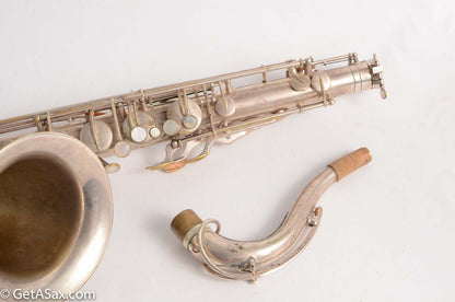 Selmer Tenor Original Silver Plate New Largebore / Super 1931