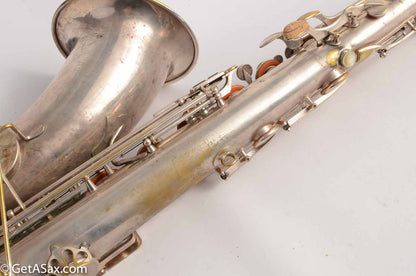 Selmer Tenor Original Silver Plate New Largebore / Super 1931