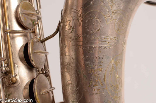 Selmer Tenor Original Silver Plate New Largebore / Super 1931