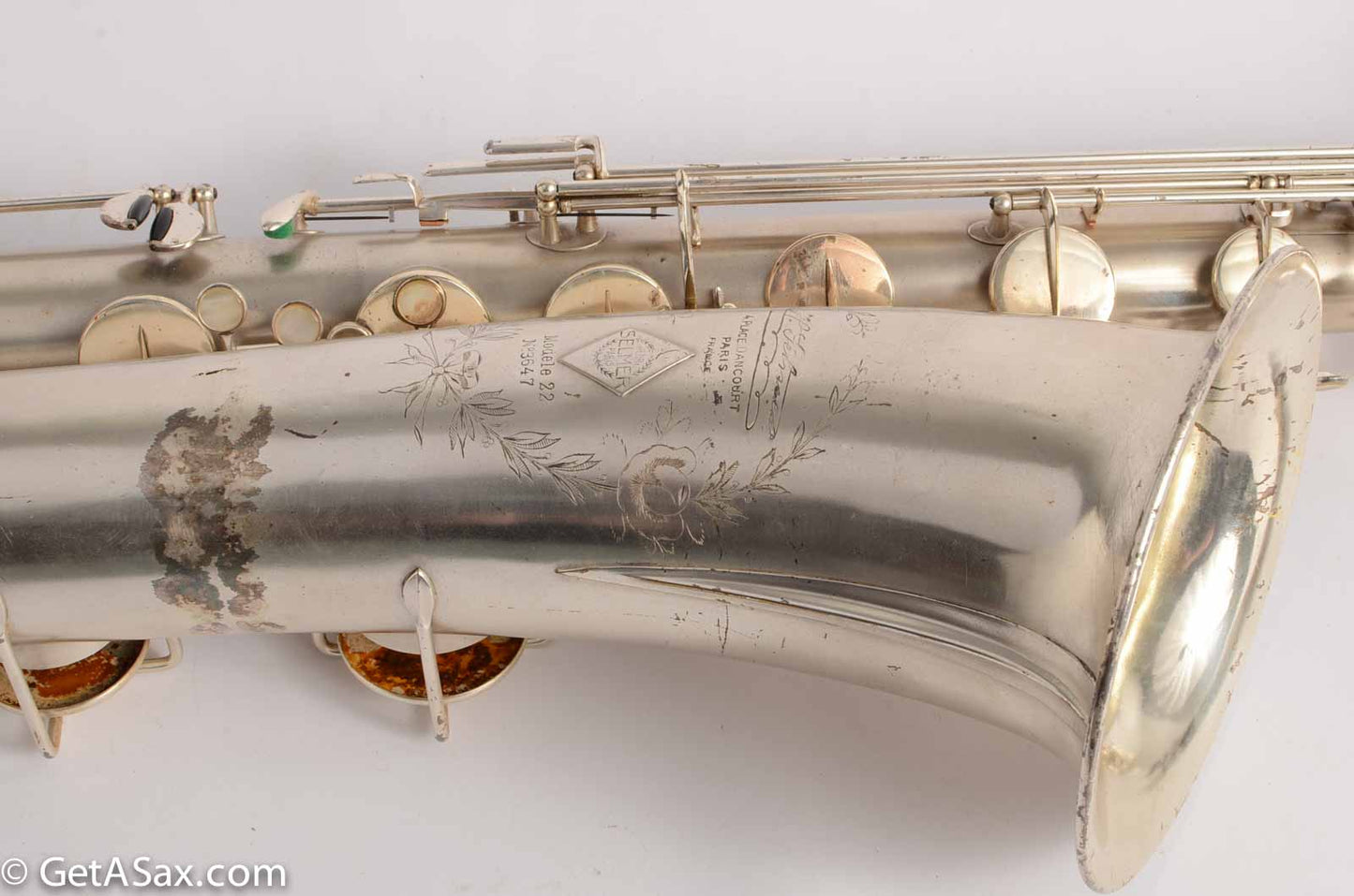 Selmer Modele 22 Baritone High F Cool Engraving!