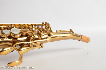 Yamaha YSS-62R Early Purple Logo One Piece Bent Neck Soprano Fresh Overhaul 0631