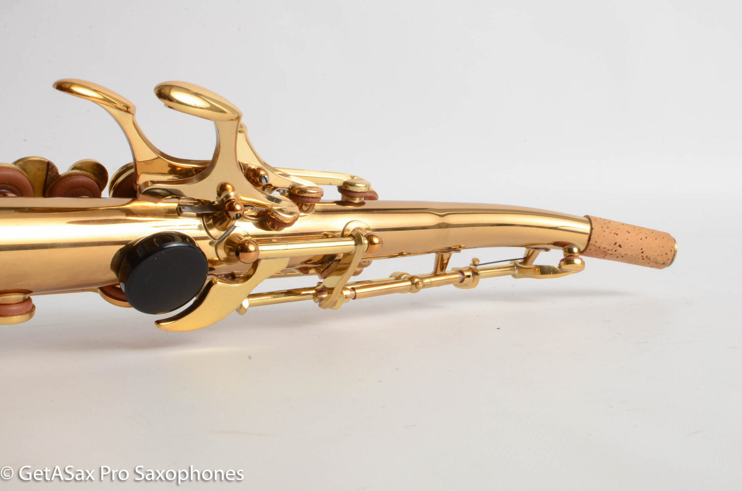 Yamaha YSS-62R Early Purple Logo One Piece Bent Neck Soprano Fresh Overhaul 0631