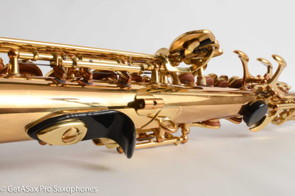 Yamaha YSS-62R Early Purple Logo One Piece Bent Neck Soprano Fresh Overhaul 0631