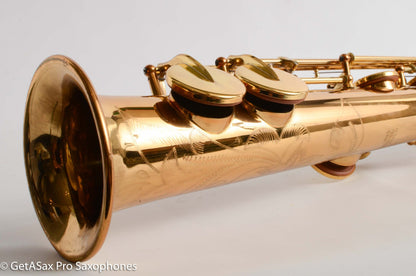 Yamaha YSS-62R Early Purple Logo One Piece Bent Neck Soprano Fresh Overhaul 0631