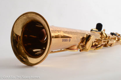 Yamaha YSS-62R Early Purple Logo One Piece Bent Neck Soprano Fresh Overhaul 0631