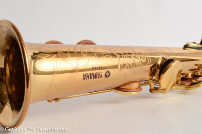 Yamaha YSS-62R Early Purple Logo One Piece Bent Neck Soprano Fresh Overhaul 0631