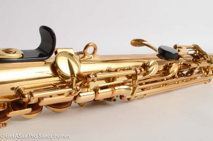 Yamaha YSS-62R Early Purple Logo One Piece Bent Neck Soprano Fresh Overhaul 0631