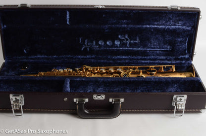 Yamaha YSS-62R Early Purple Logo One Piece Bent Neck Soprano Fresh Overhaul 0631