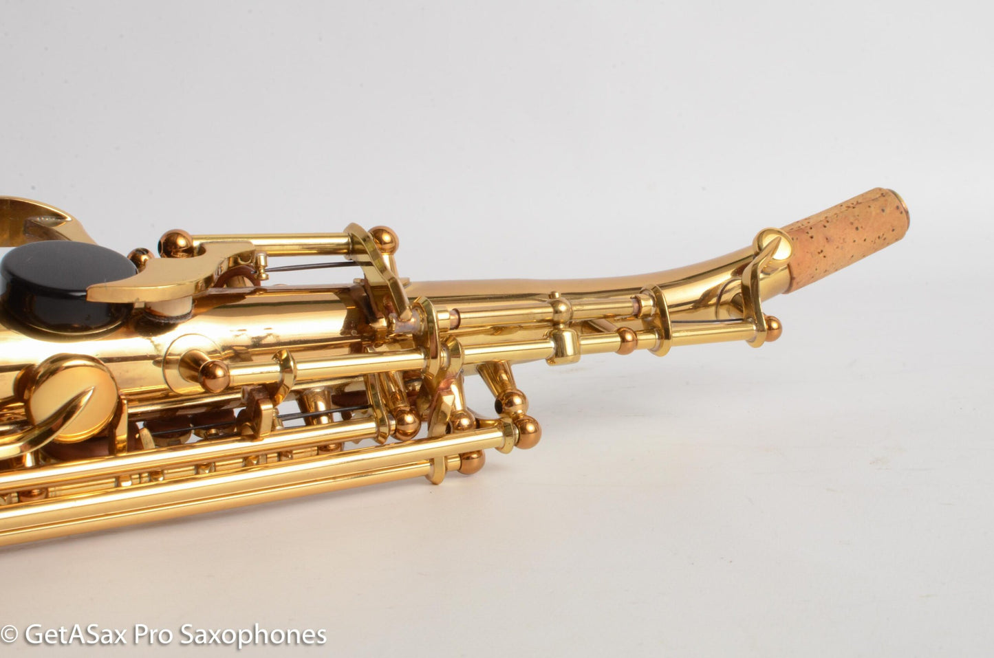 Yamaha YSS-62R Early Purple Logo One Piece Bent Neck Soprano Fresh Overhaul 0631