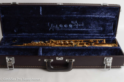 Yamaha YSS-62R Early Purple Logo One Piece Bent Neck Soprano Fresh Overhaul 0631