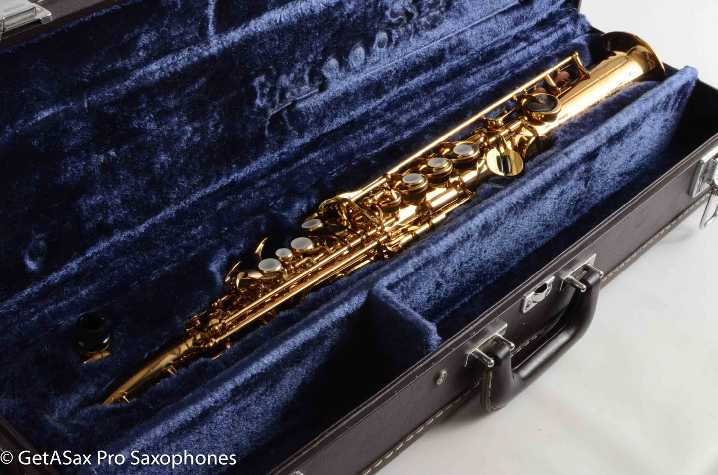 Yamaha YSS-62R Early Purple Logo One Piece Bent Neck Soprano Fresh Overhaul 0631