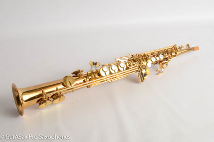 Yamaha YSS-62R Early Purple Logo One Piece Bent Neck Soprano Fresh Overhaul 0631