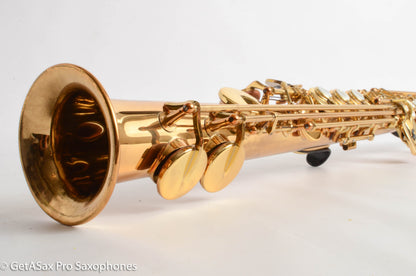 Yamaha YSS-62R Early Purple Logo One Piece Bent Neck Soprano Fresh Overhaul 0631