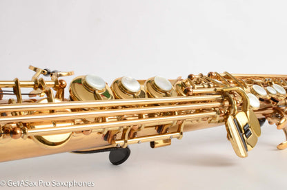 Yamaha YSS-62R Early Purple Logo One Piece Bent Neck Soprano Fresh Overhaul 0631