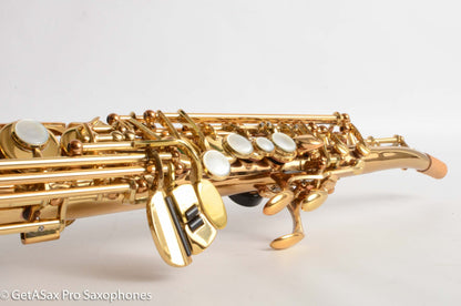 Yamaha YSS-62R Early Purple Logo One Piece Bent Neck Soprano Fresh Overhaul 0631