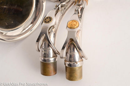 Yamaha YAS-875S Alto Saxophone Original Silver Plate M1 + G1 Necks Overhauled! Excellent
