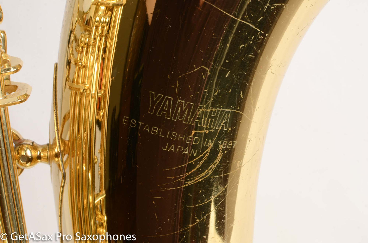 Yamaha YBS-52 Baritone Saxophone Well Used but Good Condition, Worn Lacquer Low A